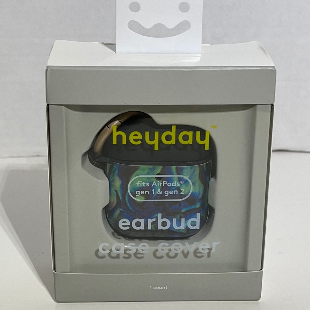 Heyday AirPod Gen 1 & Gen 2 Green & Blue Marble Hardshell Case